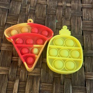 Food Mini Pop It Fidget Toys